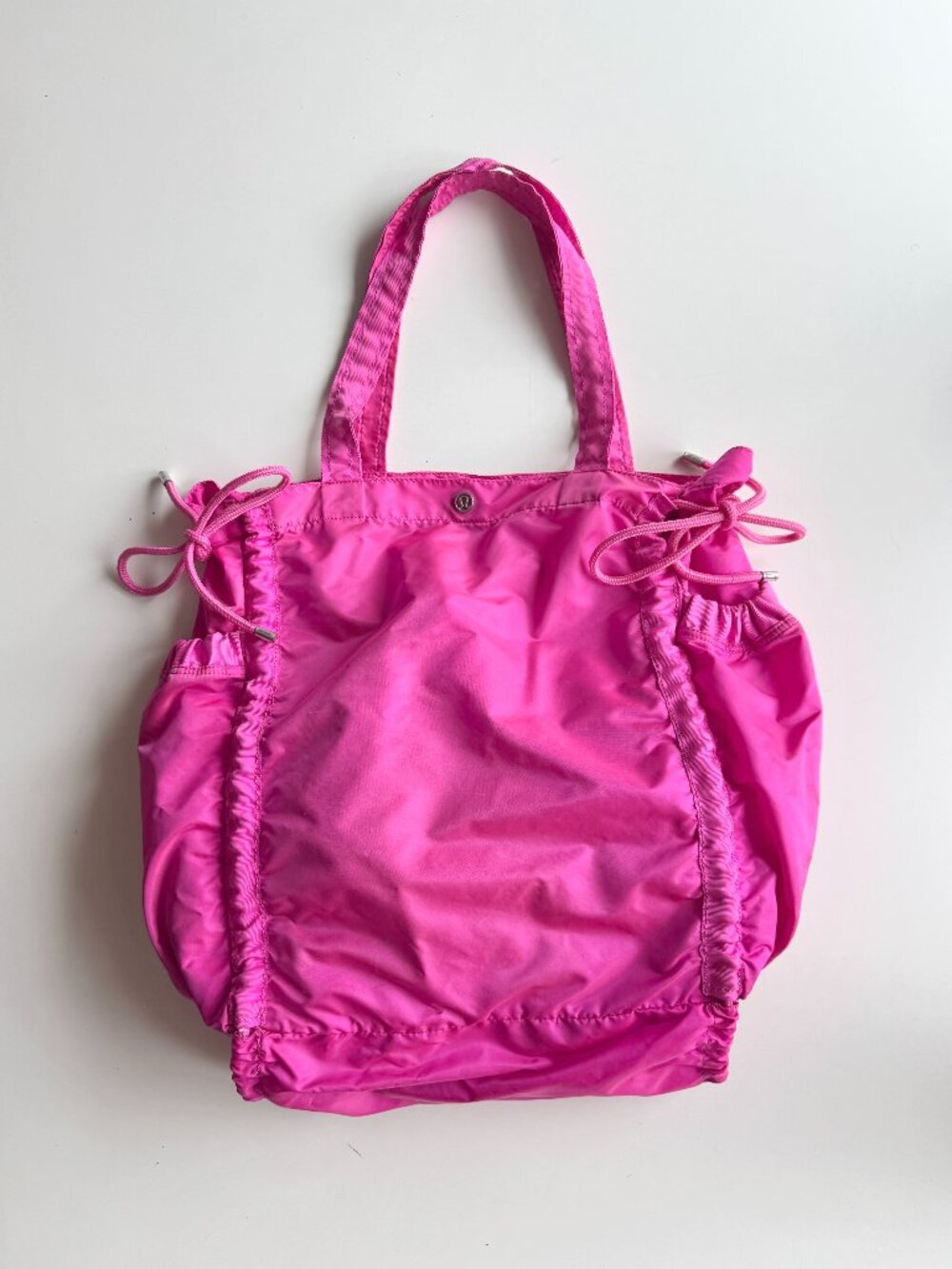 LULULEMON Pack Your Practice Pow Pink Nylon Cinchable Yoga Tote Bag
